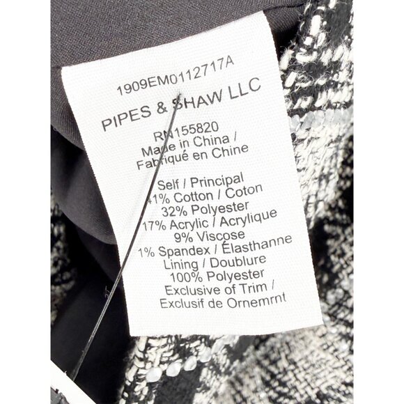 Veronica Beard Sondra Tweed Plaid Print Mini Dress Size: M | US 6 - Picture 12 of 14